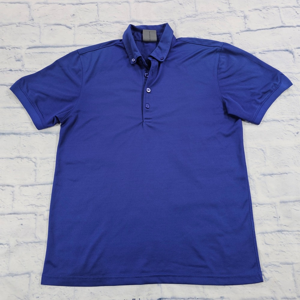 Ian Poulter IJP Design Polo Shirt MENS S Royal Blue Performance Golf